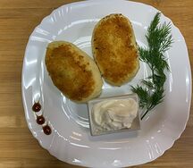 Зразы картофельные с грибами