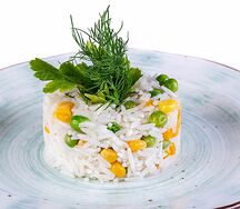 Рис отварной с овощами