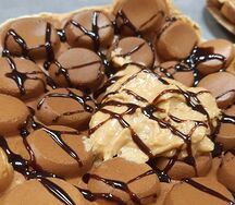 Вафля с арахисовой пастой
