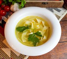 Лапша домашняя с курицей