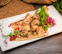 Шашлык из мяса домашней курицы