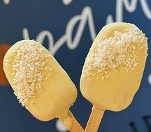 Кокосовое эскимо-картошка в белом шоколаде