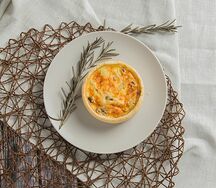 Киш с грибами и курицей