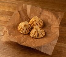Жареные хинкали с бараниной