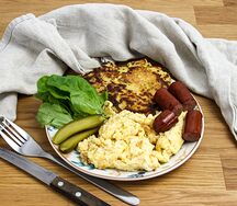Сытный завтрак с драниками