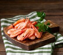 Креветки отварные