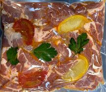 Шашлык cвинoй в упаковке полуфабрикат