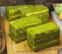 Торт шпинат, манго и фейхоа