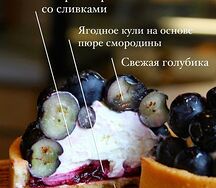 Тарт с голубикой