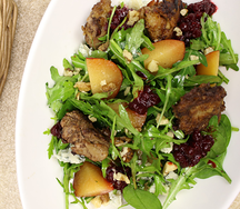 Салат с куриной печенью