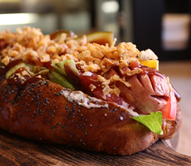 Хот-дог с говядиной