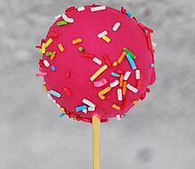 Кейк-попс клубничный розовый