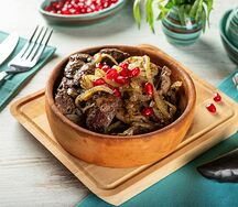 Куриная печень по-грузински