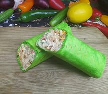 Шаурма с курицей чесночная
