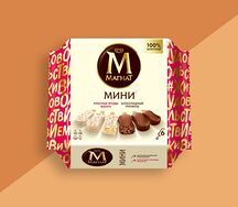 Мороженое Магнат Мини: Шоколадный Трюфель, Манго и Красные Ягоды