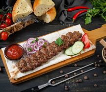 Нежный люля-кебаб из говядины