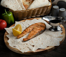 Семга на углях