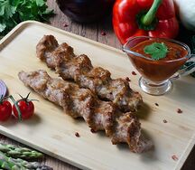 Люля-кебаб из говядины и свинины