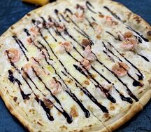 Римская пицца Креветки блю чиз 