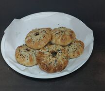 Самса с курицей и грибами