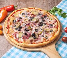 Пицца мясное ассорти