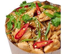 Острая лапша с курицей