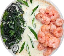 Сливочный суп с креветкой