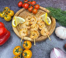 Креветки на шпажках