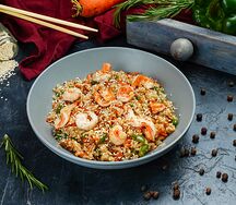 Тяхан с креветками