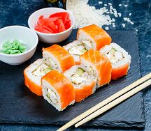 Роллы Филадельфия с креветками