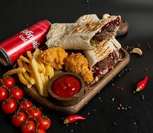 Комбо-шаурма барбекю с говядиной