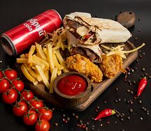 Комбо Шаурма с говядиной, грибами и сыром