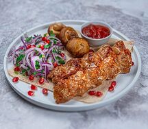 Люля-кебаб из говядины с грибами