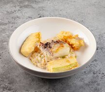 Треска с ризотто из сельдерея