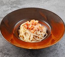 Лингвини с креветками