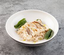 Кальмар с пастой орзо