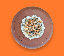 Рис с креветками и грибами