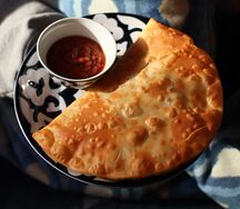 Чебурек с бараниной и говядиной