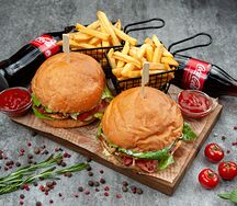 Комбо с чикен бургерами