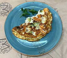 Омлет с лососем и брокколи