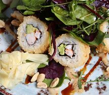 Ролл креветки темпура