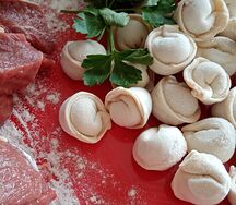 Пельмени с говядиной и свининой