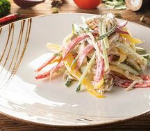 Салат куриный с грибами