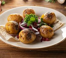 Мини-картофель на углях