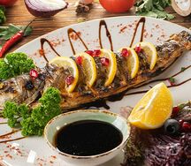 Сибас на мангале