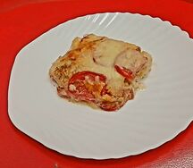 Мясо по-французский с картошкой 