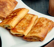 Блинчики с ветчиной и сыром
