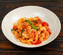 Феттуччине с морепродуктами