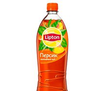 Холодный черный чай Lipton Персик