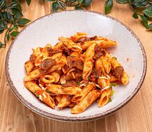 Паста Аррабиата с грибами